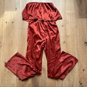 Emory Park Brick Red Jumpsuit Size Medium